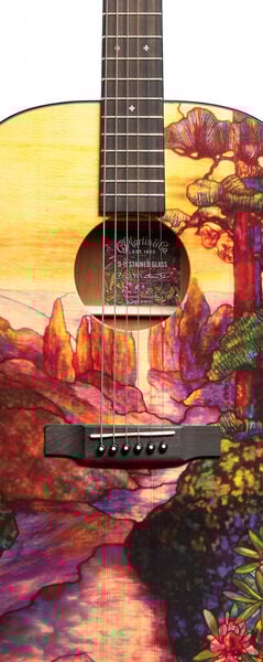 Back of Martin D-11 Stained Glass Guitar image number 2